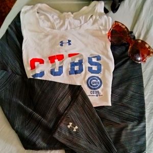 Under armour capris and tank to size med